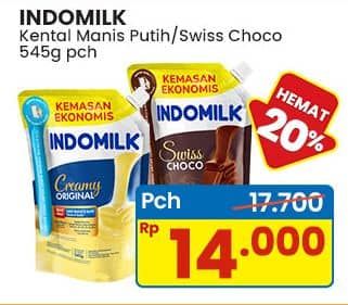 Promo Harga Indomilk Susu Kental Manis Cokelat, Plain 545 gr - Indomaret