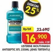 Promo Harga LISTERINE Mouthwash Antiseptic 250 ml - Superindo