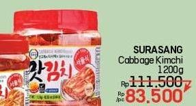 Promo Harga Surasang Cabbage Kimchi 1200 gr - LotteMart