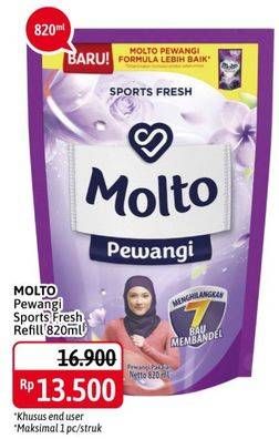 Promo Harga MOLTO Pewangi Sports Fresh 820 ml - Alfamidi