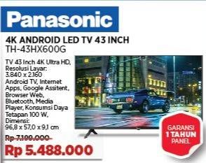 Promo Harga Panasonic TH-43HX600G  - COURTS