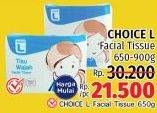 Promo Harga CHOICE L Facial Tissue 650 gr - LotteMart