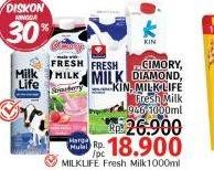 Cimory, diamond, kin, milk life fresh milk 946-1000ml