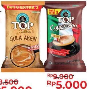 Promo Harga TOP COFFEE Kopi Gula Susu 3 in 1/Kopi Toraja/White Coffee/Cappucino/Gula Aren  - Alfamart