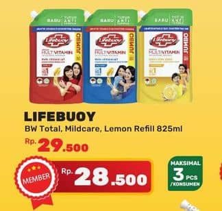 Promo Harga Lifebuoy Body Wash Total 10, Mild Care, Lemon Fresh 850 ml - Yogya