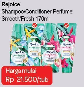 Promo Harga REJOICE Shampoo/Conditioner Perfume Smooth, Perfume Fresh 170 ml - Carrefour