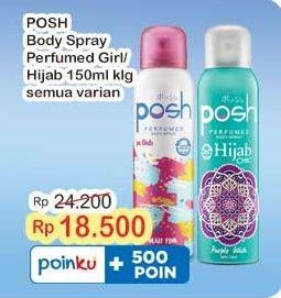Promo Harga Posh Parfumed Body Spray  - Indomaret