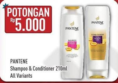 Promo Harga PANTENE Shampoo/Conditioner  - Hypermart