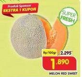 Promo Harga Melon Red Sweet per 100 gr - Superindo