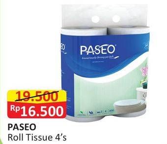 Promo Harga PASEO Toilet Tissue 4 roll - Alfamart