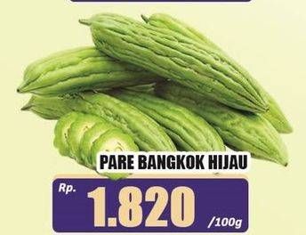 Promo Harga Pare Bangkok Hijau per 100 gr - Hari Hari