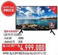 Promo Harga SHARP 2T-C42BG1i | Full HD Android TV 42"  - Hypermart