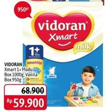 Promo Harga VIDORAN Xmart 1+ Madu, Vanilla 950 gr - Alfamidi