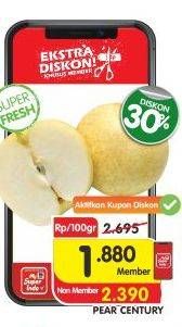 Promo Harga Pear Century per 100 gr - Superindo