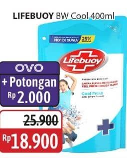 Promo Harga Lifebuoy Body Wash Kecuali Cool Fresh 400 ml - Alfamidi