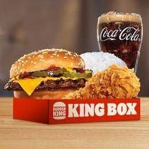 Promo Harga Burger King King Box Cheeseburger Regular  - Burger King