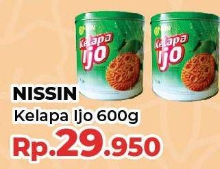 Promo Harga NISSIN Coconut Biscuits Kelapa Ijo 600 gr - Yogya