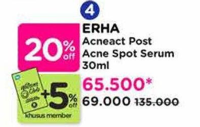 Promo Harga Erha AcneAct Post Acne Spot Serum 30 ml - Watsons