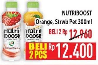 Promo Harga Minute Maid Nutriboost Orange, Strawberry 300 ml - Hypermart