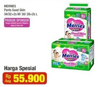 Promo Harga Merries Pants Good Skin L30, M34 30 pcs - Indomaret