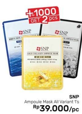 Promo Harga SNP Ampoule Series Face Mask All Variants  - Guardian