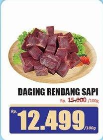 Promo Harga Daging Rendang Sapi per 100 gr - Hari Hari