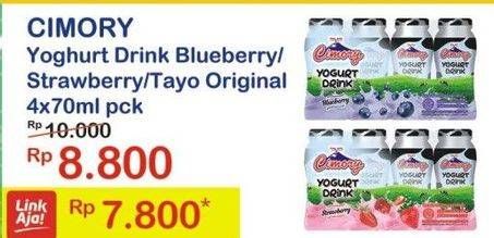Promo Harga CIMORY Yogurt Drink per 4 botol 70 ml - Indomaret