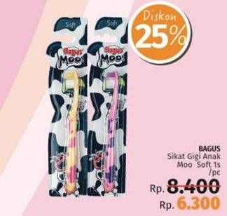 Promo Harga BAGUS Sikat Gigi Anak Moo Soft 1 pcs - LotteMart