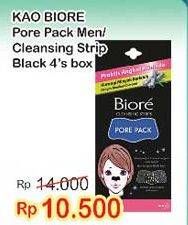 Promo Harga BIORE Pore Pack Men, Cleaning Strips 4 pcs - Indomaret