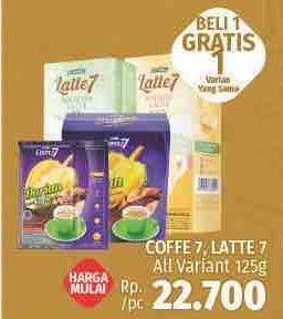 Promo Harga COOFFEE7 / LATTE7 All Variant 125g  - LotteMart