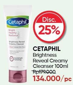 Promo Harga CETAPHIL Bright Healthy Radiance Creamy Cleanser 100 gr - Guardian