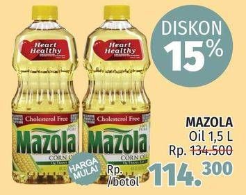 Promo Harga MAZOLA Oil 1500 ml - LotteMart