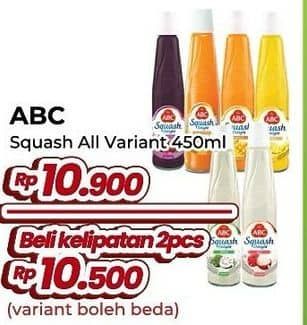 Promo Harga ABC Syrup Squash Delight All Variants 460 ml - Yogya