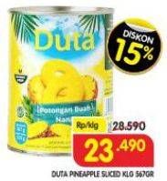 Promo Harga Duta Pineapple Sliced 567 gr - Superindo