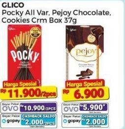 Promo Harga Glico Pejoy Stick Chocolate, Cookies Cream 37 gr - Alfamart