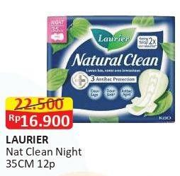 Promo Harga Laurier Natural Clean Night Wing 35cm 12 pcs - Alfamart