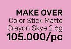 Promo Harga MAKE OVER Color Stick Matte Crayon  - Guardian