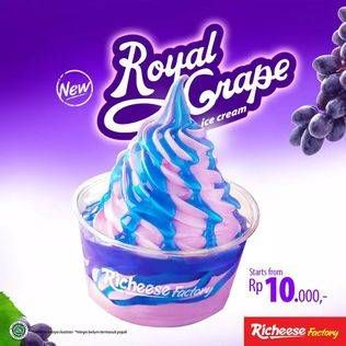 Promo Harga RICHEESE FACTORY Royal Grape Ice Cream  - Richeese Factory