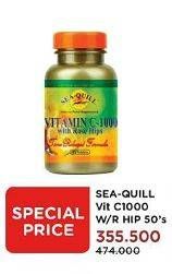 Promo Harga SEA QUILL Vitamin C-1000 with Rose Hips 50 pcs - Watsons