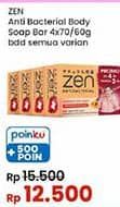Promo Harga ZEN Anti Bacterial Body Soap All Variants 70 gr - Indomaret