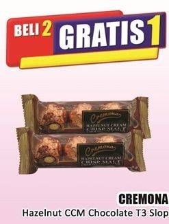 Promo Harga Cremona Hazelnut Cream Crisp Malt Chocolate Wafer 100 gr - Hari Hari