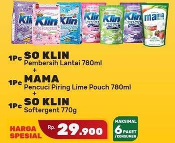 So Klin Pembersih Lantai/Mama/So Klin Softergent