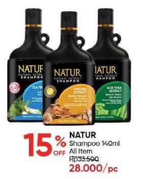 Promo Harga NATUR Shampoo All Variants 140 ml - Guardian