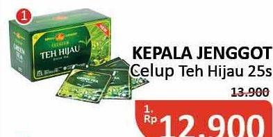 Promo Harga Kepala Djenggot Teh Celup Green Tea per 25 pcs 60 gr - Alfamidi