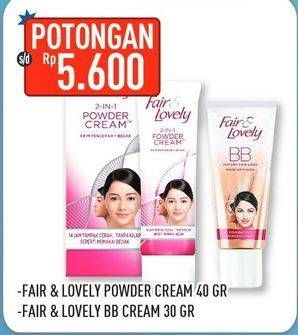 Promo Harga FAIR & LOVELY Powder Cream/BB Cream  - Hypermart