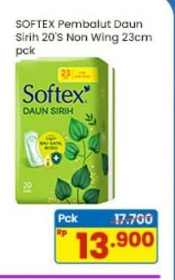 Promo Harga Softex Daun Sirih NonWing 23cm 20 pcs - Indomaret