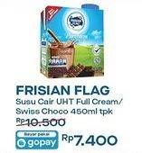 Promo Harga FRISIAN FLAG Susu UHT Purefarm Full Cream, Swiss Chocolate 450 ml - Indomaret