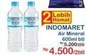 Promo Harga INDOMARET Air Mineral 600 ml - Indomaret