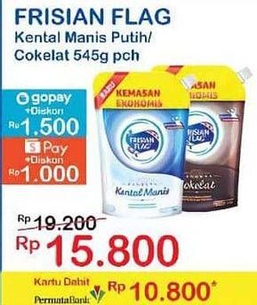 Promo Harga Frisian Flag Susu Kental Manis Putih, Cokelat 545 gr - Indomaret