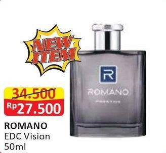 Promo Harga ROMANO Eau De Cologne Vision 50 ml - Alfamart